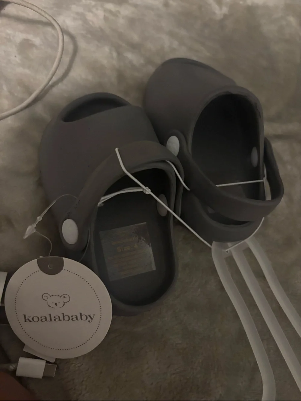 Koala Kids Gray Baby Walker Shoes